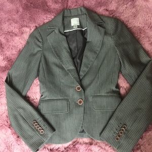 Halogen Grey Striped Blazer SZ 00P